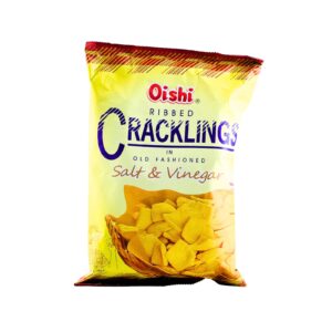 Oishi Ribbed Cracklings in Salt & Vinegar