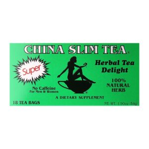 China Slim Tea Super Slim Dieter's Delight All Natural 18 Tea Bags